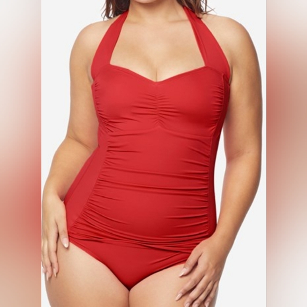 New Size 14 Ruby Ribbon Riviera one piece swimsuit